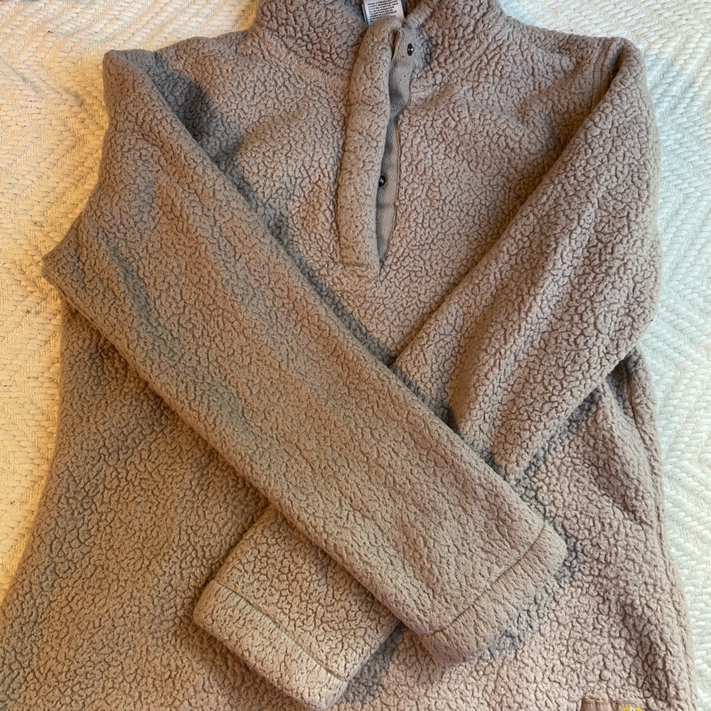 tan sherpa coat
